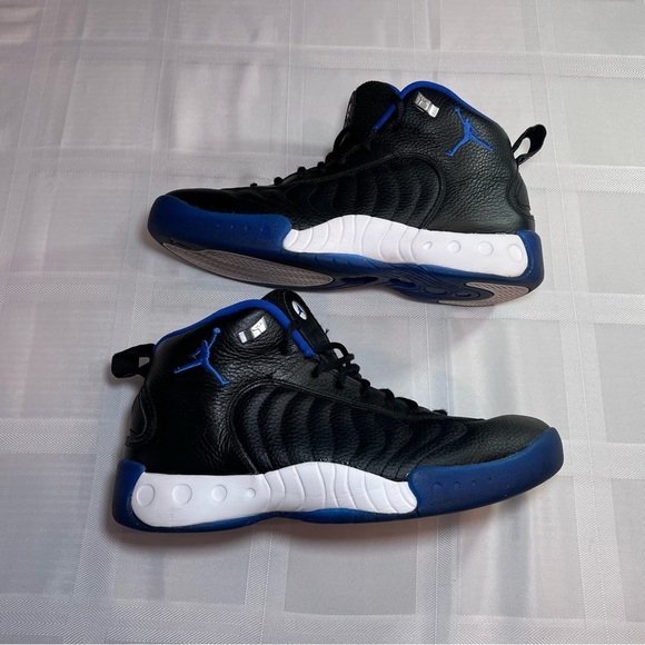 AIR JORDAN JUMPMAN PRO MID 'BLACK VARSITY ROYAL - Picture 1 of 9
